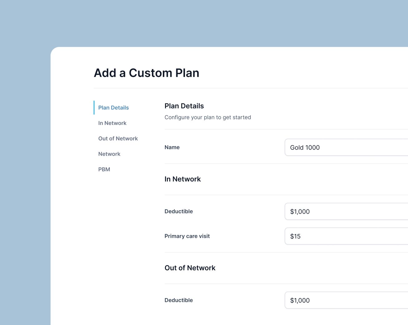 Set up your program placeholder